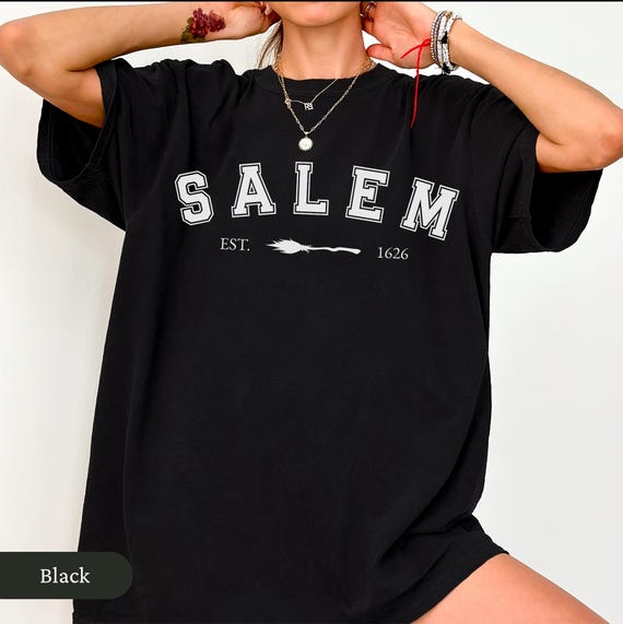 Witchy Salem Shirt, Comfort Colors Witch Shirt, Spooky Season Tee, Feminist Halloween Tshirt, Dark Academia Tee, Witch Aesthetic