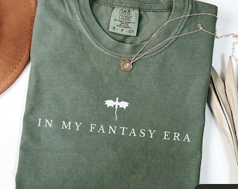 Comfort Colors Fantasy Era Shirt, Fantasy Reader Gift, Fantasy Lover Shirt, Dragon Lover Tee, Bookish Gift, Reading Shirt, Gift for Bookworm