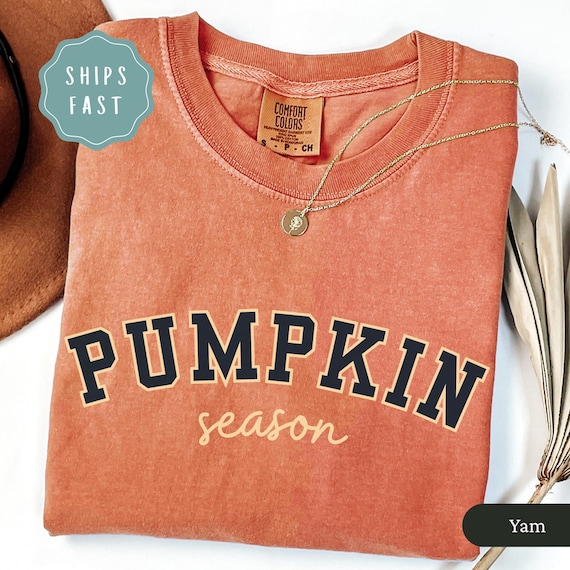 Pumpkin Season Shirt, Pumpkin Patch Shirt, Fall Comfort Colors Tee, Autumn Aesthetic T-Shirt, Cozy Pumpkin Spice Shirt, Fall Vibes Tee