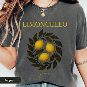 Limoncello Shirt, Comfort Colors Vacation Shirt, Cocktail Shirt, Lemon Shirt, Fruit Shirt, Capri Italy Shirt, Amalfi Coast, Italia Shirt