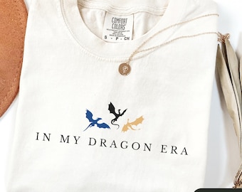 Comfort Colors Dragon Era Shirt, Fantasy Reader Gift, Fantasy Lover Shirt, Dragon Lover Tee, Bookish Gifts, Reading Shirt, Gift for Bookworm