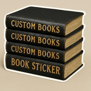 CUSTOM book sticker