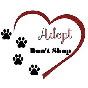 Adopt Don&#39;t Shop Vinyl Decal