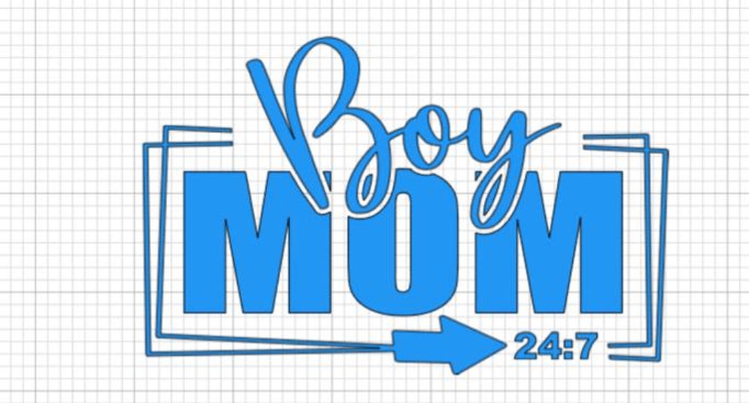 Boy Mom Decal - Etsy