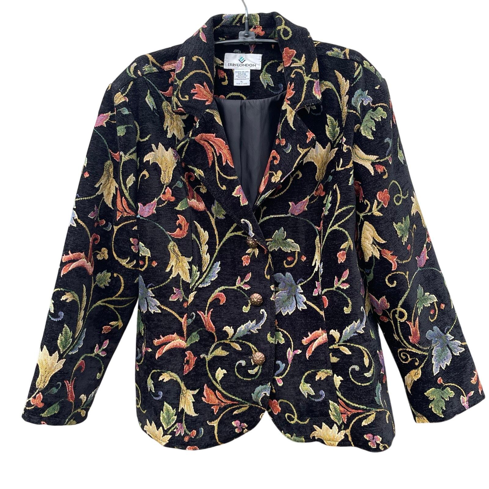 erin by erin london 【XL】トップス レディース ジャケット Erin London Women's XL Full-zip Jacket - Black & Blue
