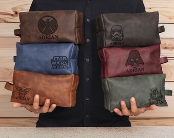 Starwars Gift Dad, Christmas Gift Husband, Star Wars Groomsmen Wedding Gift, Birthday Gift Boyfriend Son, Mens Toiletry Dopp Kits Bag