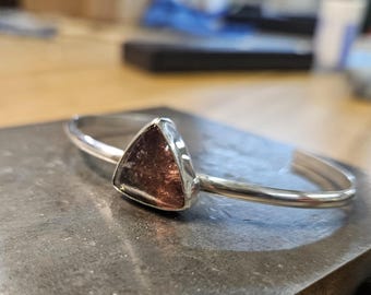 Tourmaline Triangle Cuff Bracelet – One of a Kind
