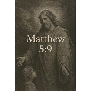 Matthew 5:9 Png  Design, Bible Verse Png For Shirt, Digital Png for Shirts, Religious Png Sticker, Christian Gift Idea, Instant Download