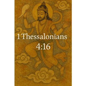 Thessalonians 4:16 Png Design, Inspirational Religious Png, Digital Bible Verse Sticker, Png Design for Shirts, Instant Download