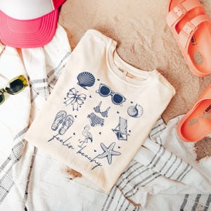 Coquette Seashell Shirt, Comfort Colors Coastal Summer Tee, Beachy Shell Swim Crewneck, Trendy Shellfish Best Friend Gift, Ocean Bow Tshirt