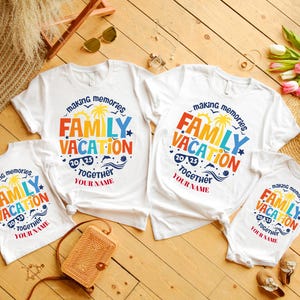Family Vacation 2025 Making Memories Together Shirt,Custom Family Shirt,Family Matching Tees,Summer Vacation T-shirts,Family Vacation Shirts