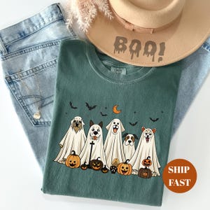 Comfort Colors® Halloween Golden Retriever Shirt, Halloween Hundeshirt, Geisterhund Shirt, Hundeliebhaber Geschenk, Hund Halloween Shirt, Golden Mama Shirt