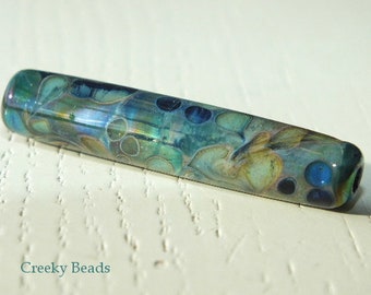 Handmade Lampwork bead "Focal tube" Creeky Beads SRA