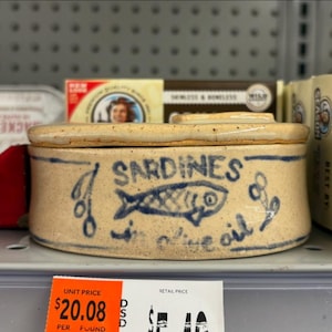 Keramik Fischdose