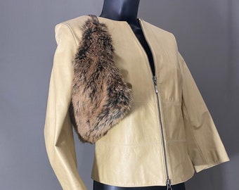 80s faux fur boho bag, chateau vintage hippie handbag gift for her
