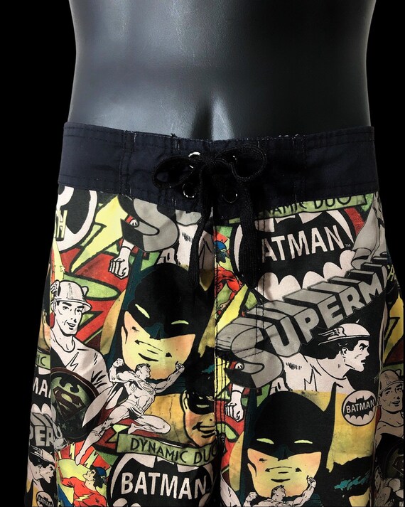 batman board short, superman, flash mens vintage … - image 5