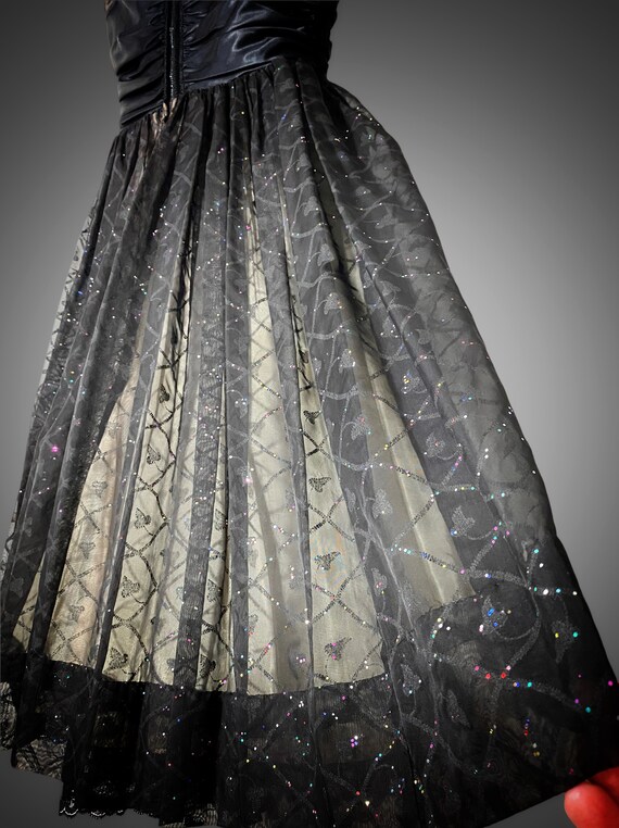 Buy 50s Confetti Cocktail Dress, Vintage Lbd Fit and Flare Sparkly Short Prom  Gown Online in India - Etsy