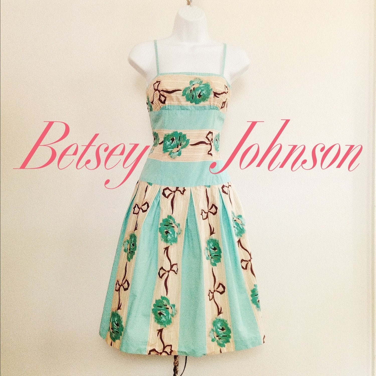 Vintage Betsey Johnson Y2K Handbag Black Pink Rosebud Floral Clear