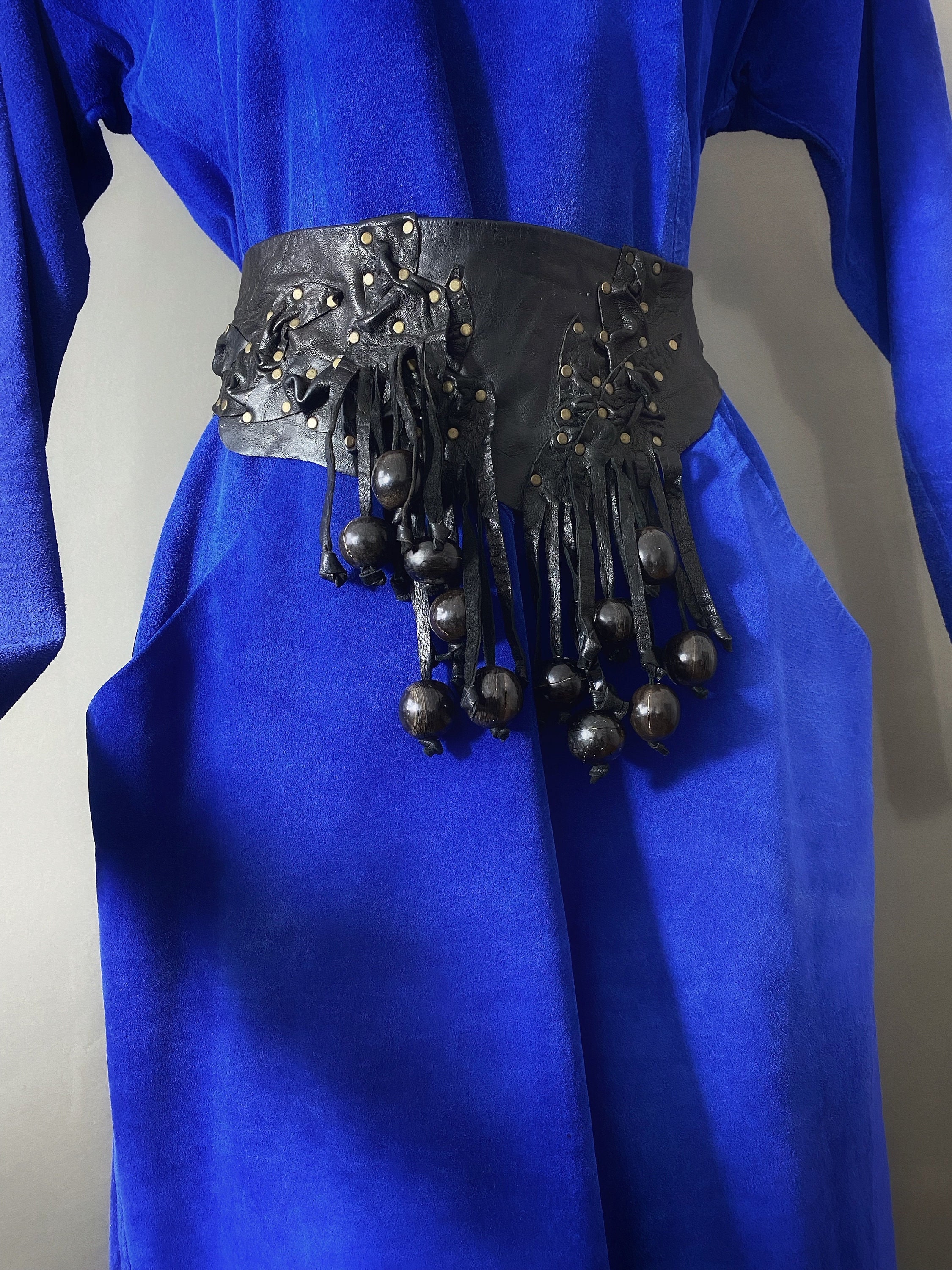 Vintage Beaded Fringe Hipster Belt Beaded+Fringe+Belt+Waist.JPG?  main image 3