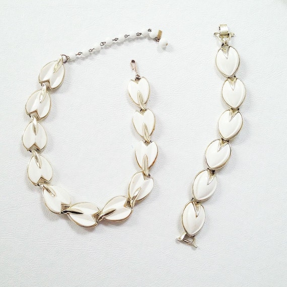 60s vintage jewelry set / choker and bracelet