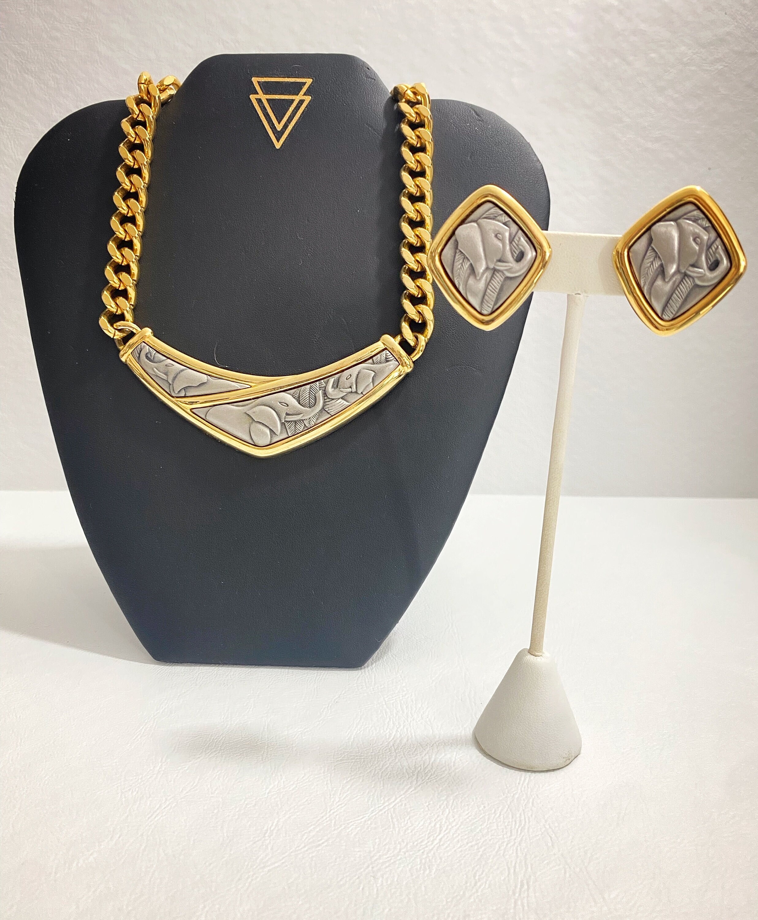CPSLOVE Set Gioielli Elefante – Collana E Orecchini In Argento 925 Con Zirconi
