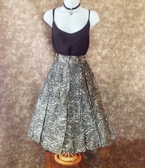 50s circle skirt / mexican skirt / eames print