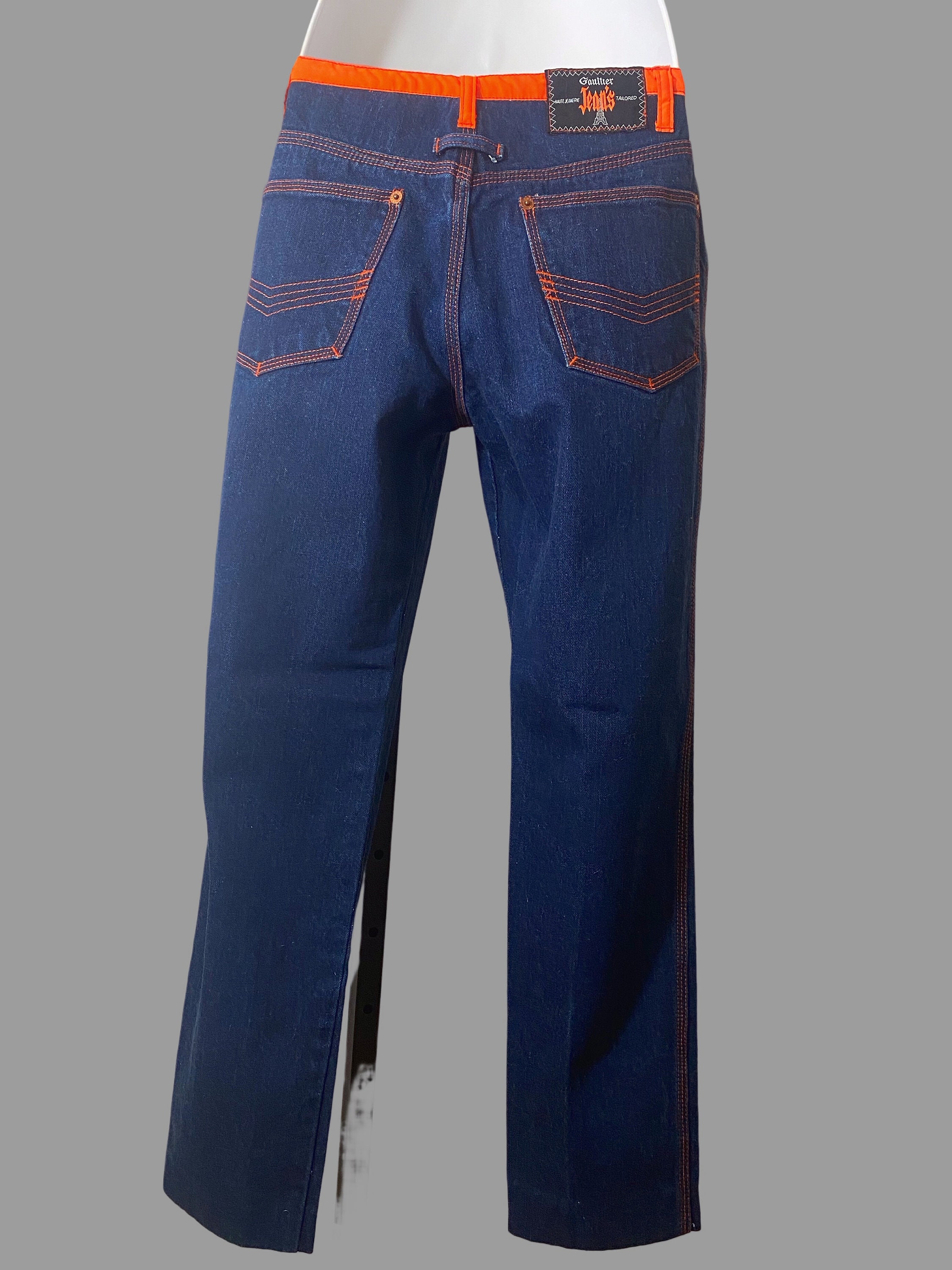 90s Jean Paul Gaultier Jeans, French Designer Jpg Overdyed Denim 