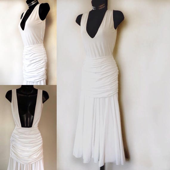 disco dress / studio 54 / vintage holiday party dr