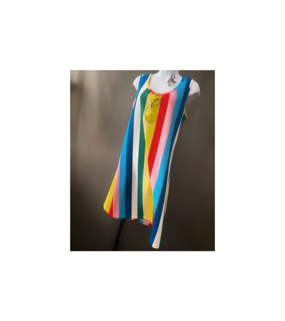 Breezy Summer Multicolored Stripes Dress Breezy Summer Multicolored Stripes Dress