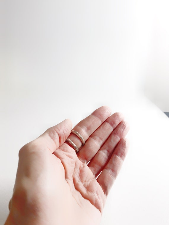 silver tone snake statement ring, vintage jewelry… - image 10