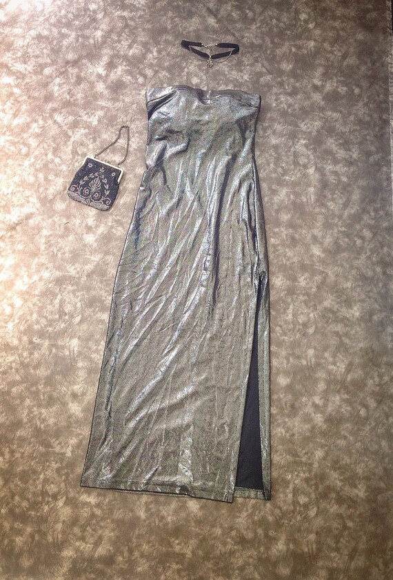 80s gown / Marilyn Monroe / strapless prom gown
