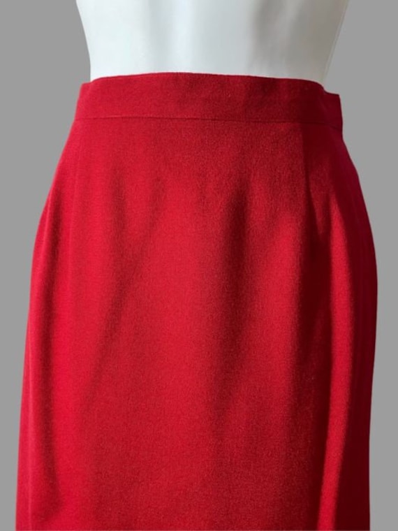 80s nolan miller red beaded suit, dynasty designe… - image 9