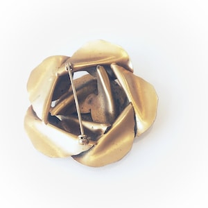 60er Jahre Brosche, Anstecknadel, goldfarben, Anstecknadel, Vintage Schmuck, Schmuck, Muttertag, Geschenk für Sie