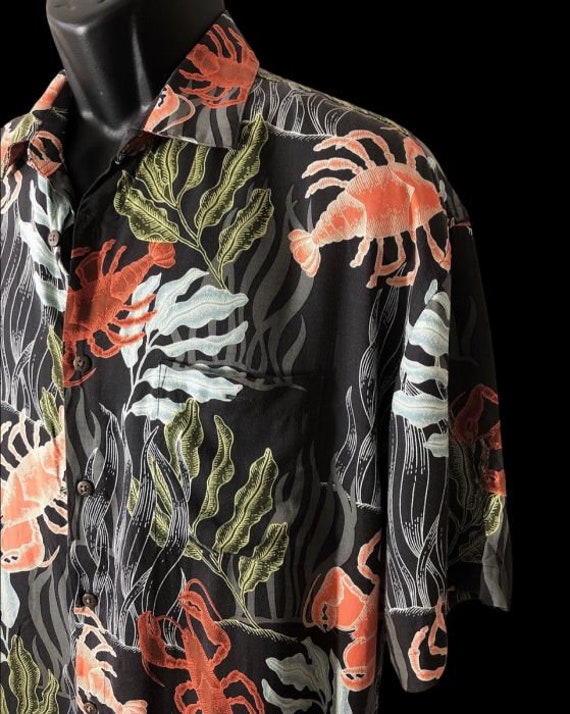mens lobster print hawaiian aloha shirt size large - image 4