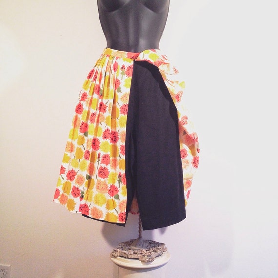 60s floral skirt short combo, vintage rosecrest p… - image 5