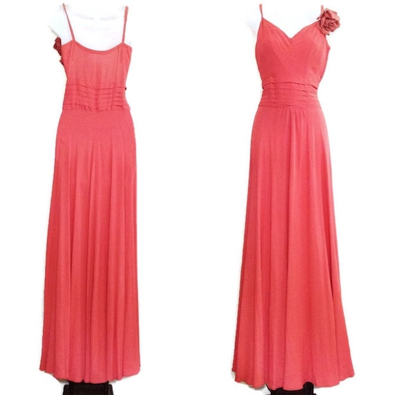 open lace back dress Coral Red Slip Dress