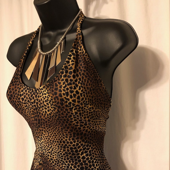 vintage leopard bathing suit / catalina animal pri