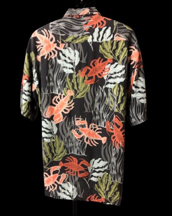 mens lobster print hawaiian aloha shirt size large - image 3