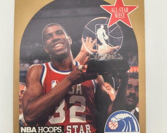 Magic Johnson 1990 NBA HOOPS Card #18