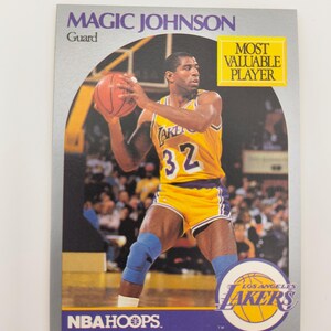 Magic Johnson 1990 NBA hoops card #157