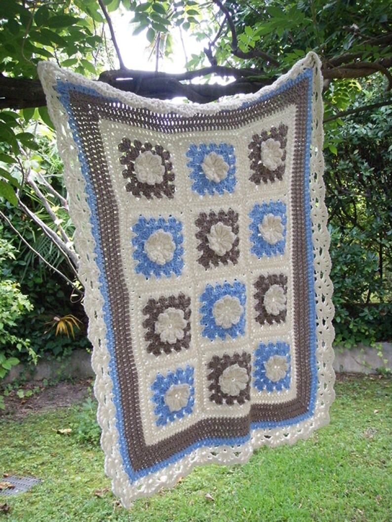 Boy Baby Blanket Photo Prop Boy Afghan Blanket by Nerina52 Etsy