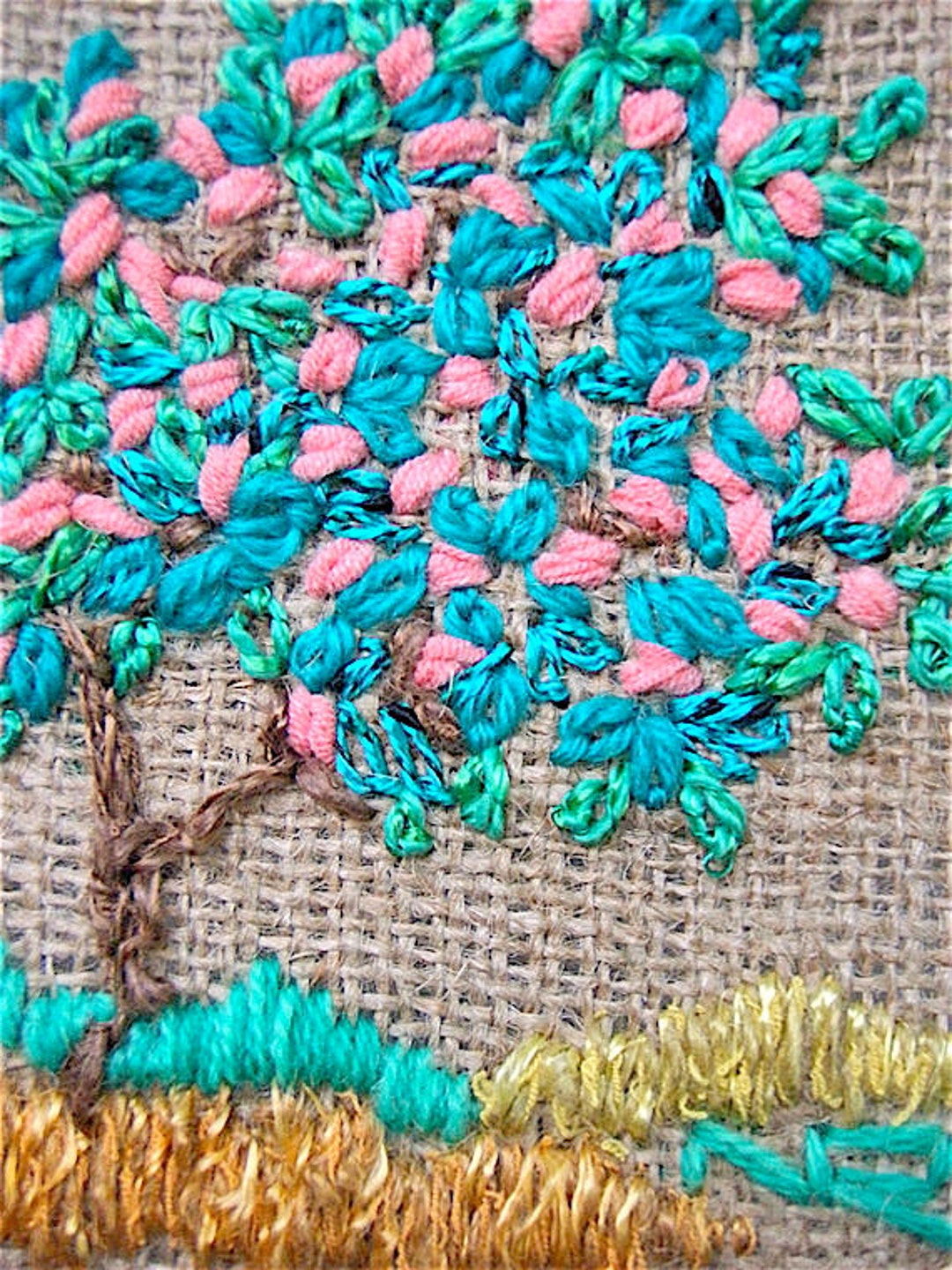 Hoop Art Summer Tapestry Embroidery Hoop Art Wall Decor Four Etsy