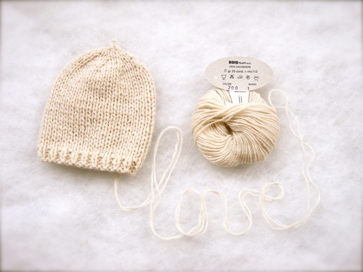 Cashmere baby hat Cashmere 100 newborn hat made in Italy Knit Etsy