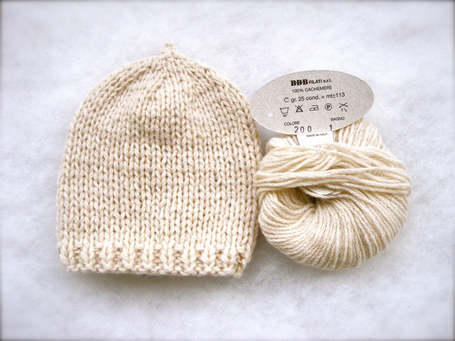 Cashmere baby hat Cashmere 100 newborn hat made in Italy Knit Etsy