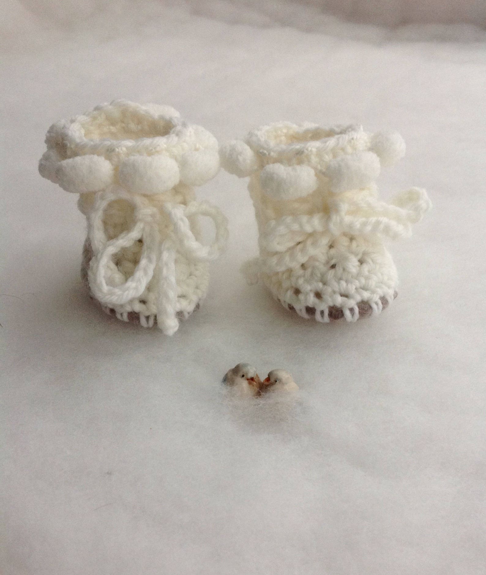 White Baby Shoes Newborn Booties Newborn Boots Photo Prop Etsy