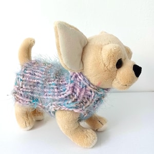 NEUER rosa Pullover für kleine Hunde, warmer Pullover für Chihuahua, verrückter Pullover aus Merinowolle für Welpen, Wintermode für Hunde, Geschenk für Tierliebhaber