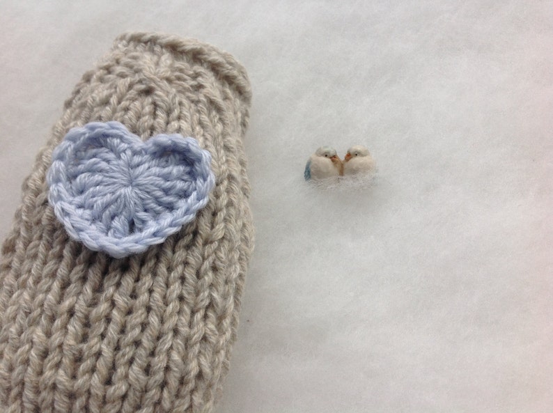Eco Cashmere 100/% Puppy coat beige with blue heart Eco Cashmere chihuahua sweater Precious chihuahua sweater cashmere made in Italy Handmade