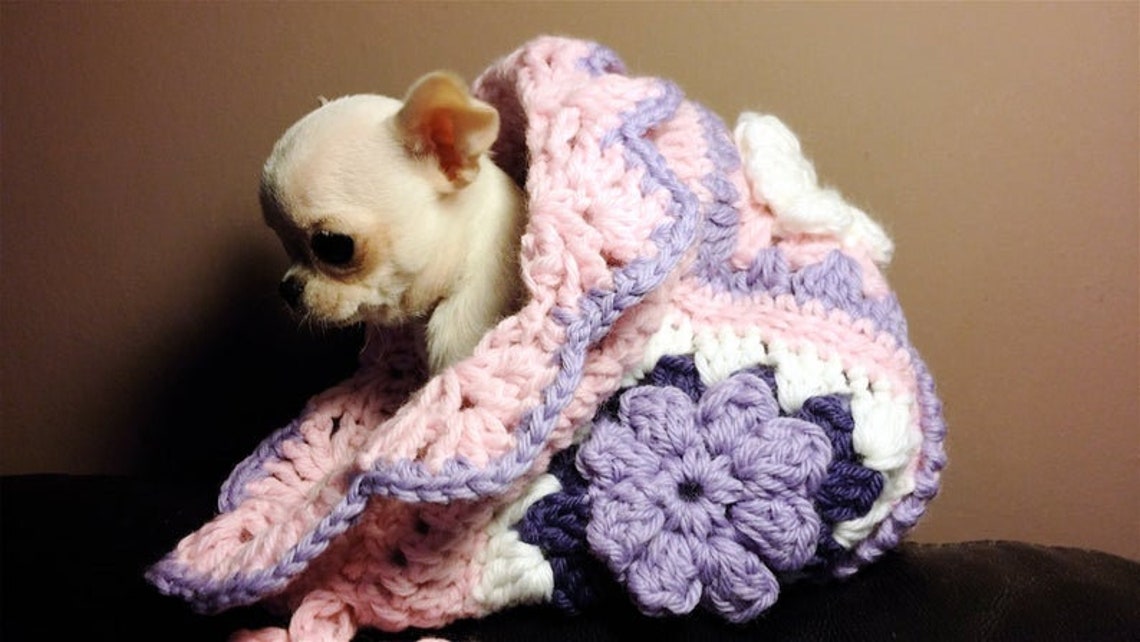 Sleeping Bag for Chihuahua Small Dog or Cat Beds Crochet Etsy Singapore