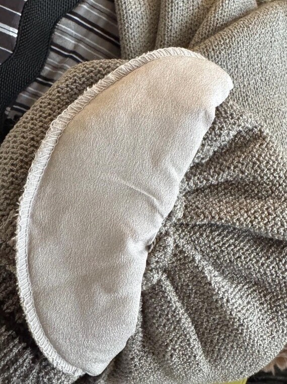 Women’s Gray Patchwork Knit Sweater Small – Long … - image 5