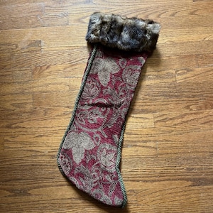 Oversized Luxurious Handmade Christmas Stocking 28&quot; Long